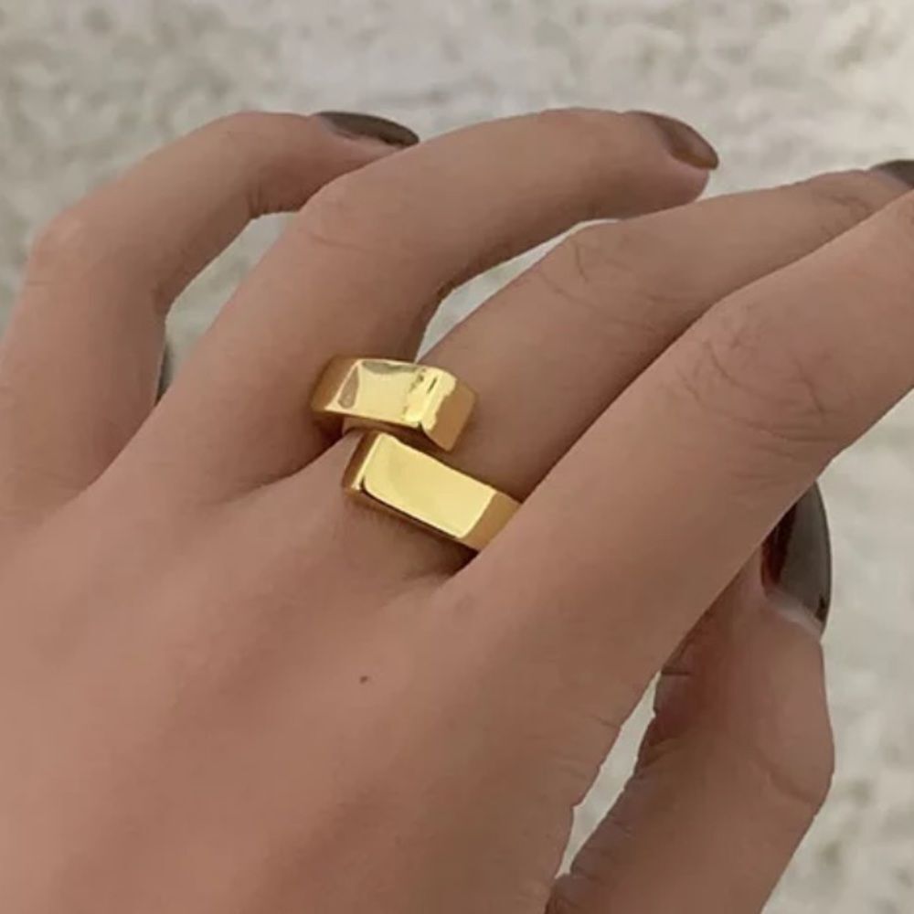 The Guggenheim Ring in 14k plating over 925